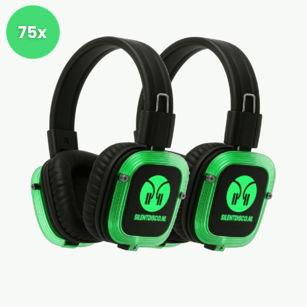 Silent Disco Set huren 75 stuks | Silentdisco.nl